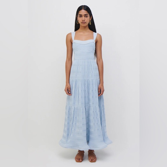 ‼️PRICE DROPPED‼️ Jonathan Simkhai Celeste plisse midi dress - Picture 3 of 14